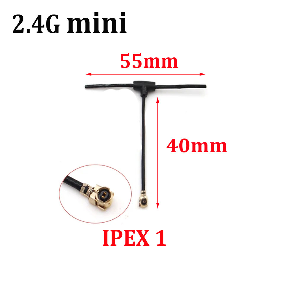 915Mhz 2.4GHz T-Type Antenna IPEX1 UFL Connector for ELRS EP1 RX IPEX1 compatible with TBS Crossfire Nano Receiver RC FPV Drone-HPXGRC