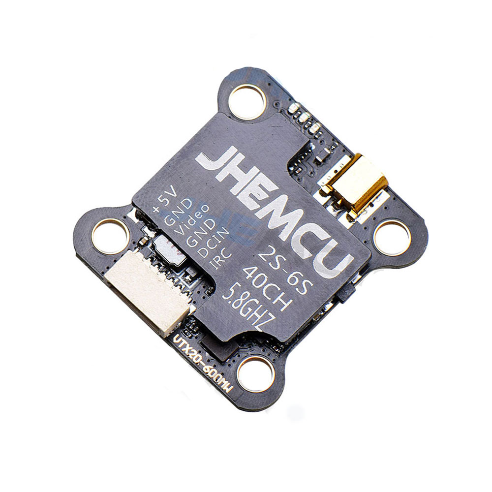 JHEMCU VTX20-600 5.8G 40CH FPV Transmitter PitMode 25mW 100mW 200mW 400mW 600mW 7-26V Adjustable VTX