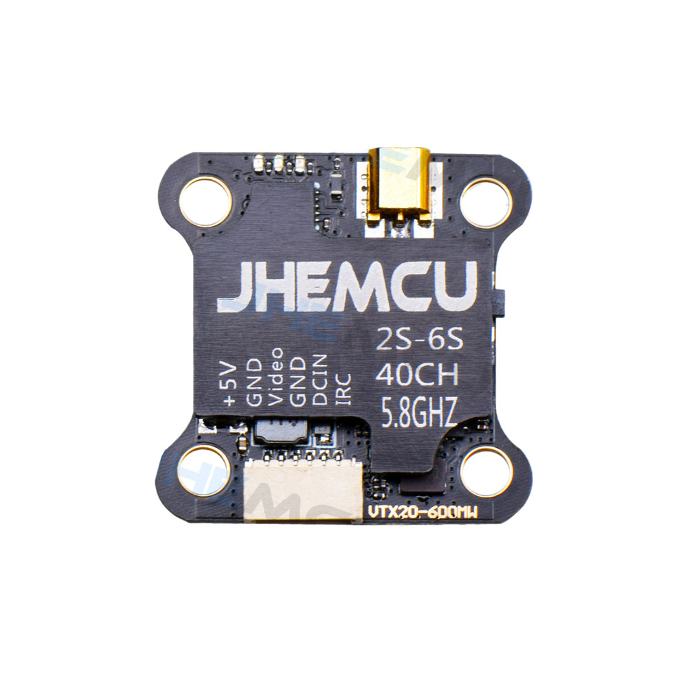 JHEMCU VTX20-600 5.8G 40CH FPV Transmitter PitMode 25mW 100mW 200mW 400mW 600mW 7-26V Adjustable VTX