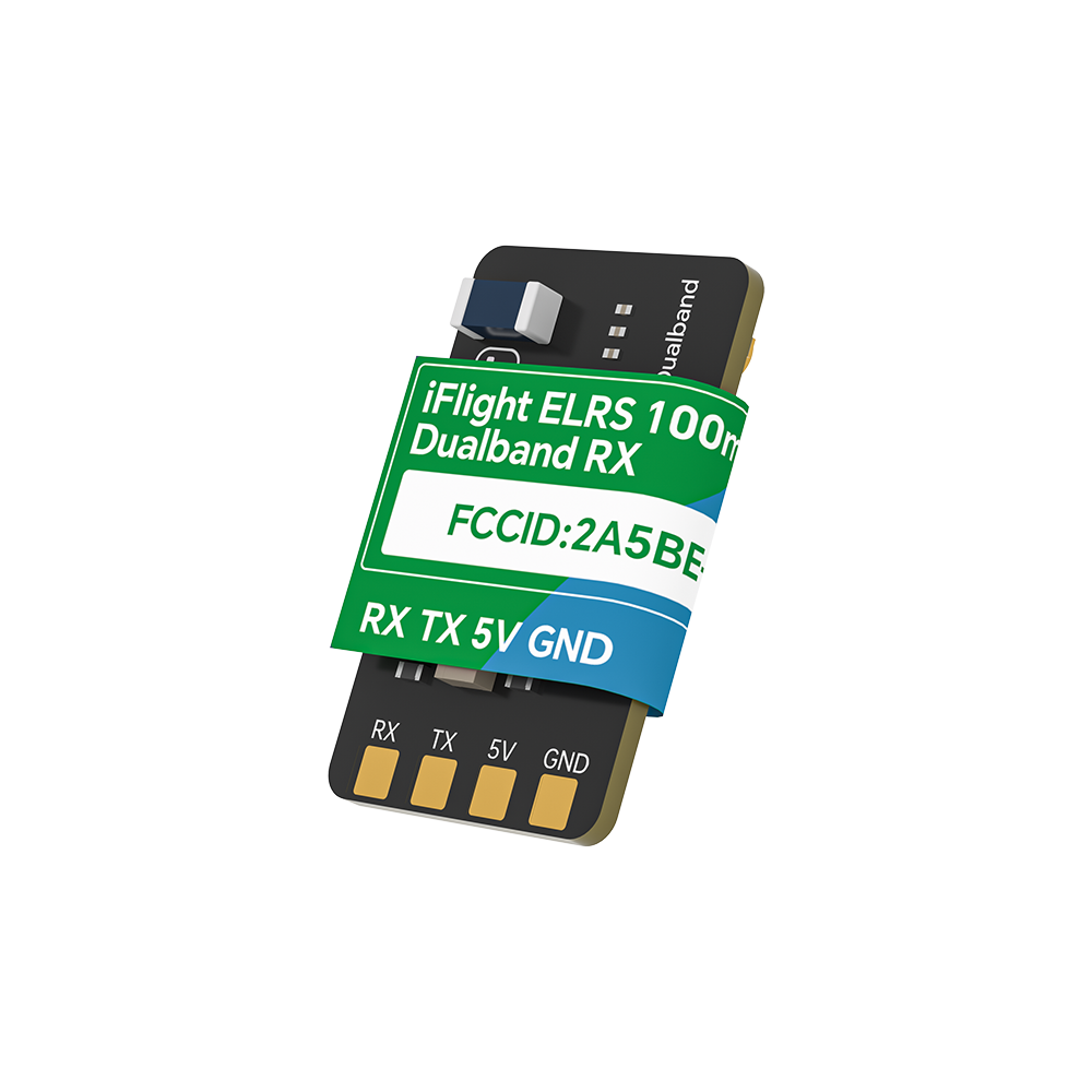 iFlight ExpressLRS ELRS Dual Band Receiver 100mW 500mW Adjustable Power Long Range RX with Diversity Antenna for FPV Drones-HPXGRC