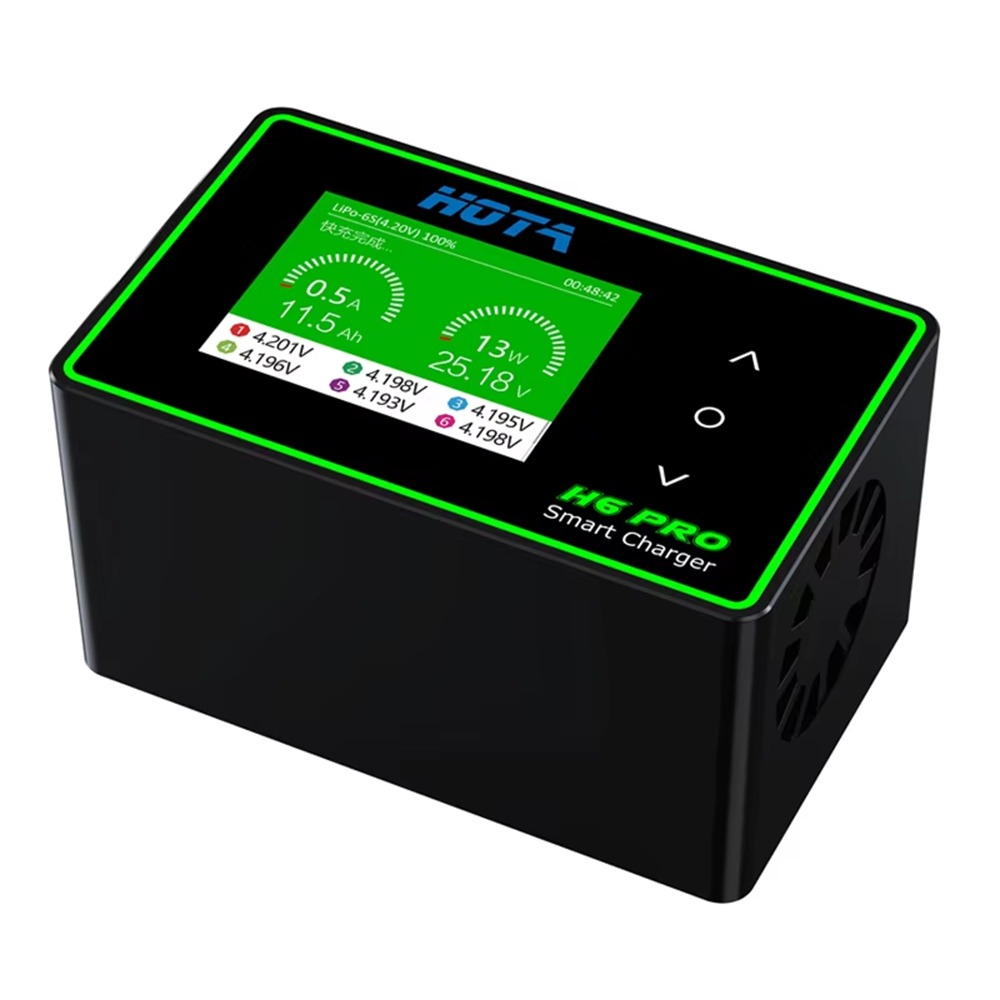 HOTA H6 Pro Duo AC 200W DC 700W 26A Mini Battery Charger 1-6S Lipo NiMh Li-ion Ni-Cd Digital RC Balance Charger Discharger Tools-HPXGRC