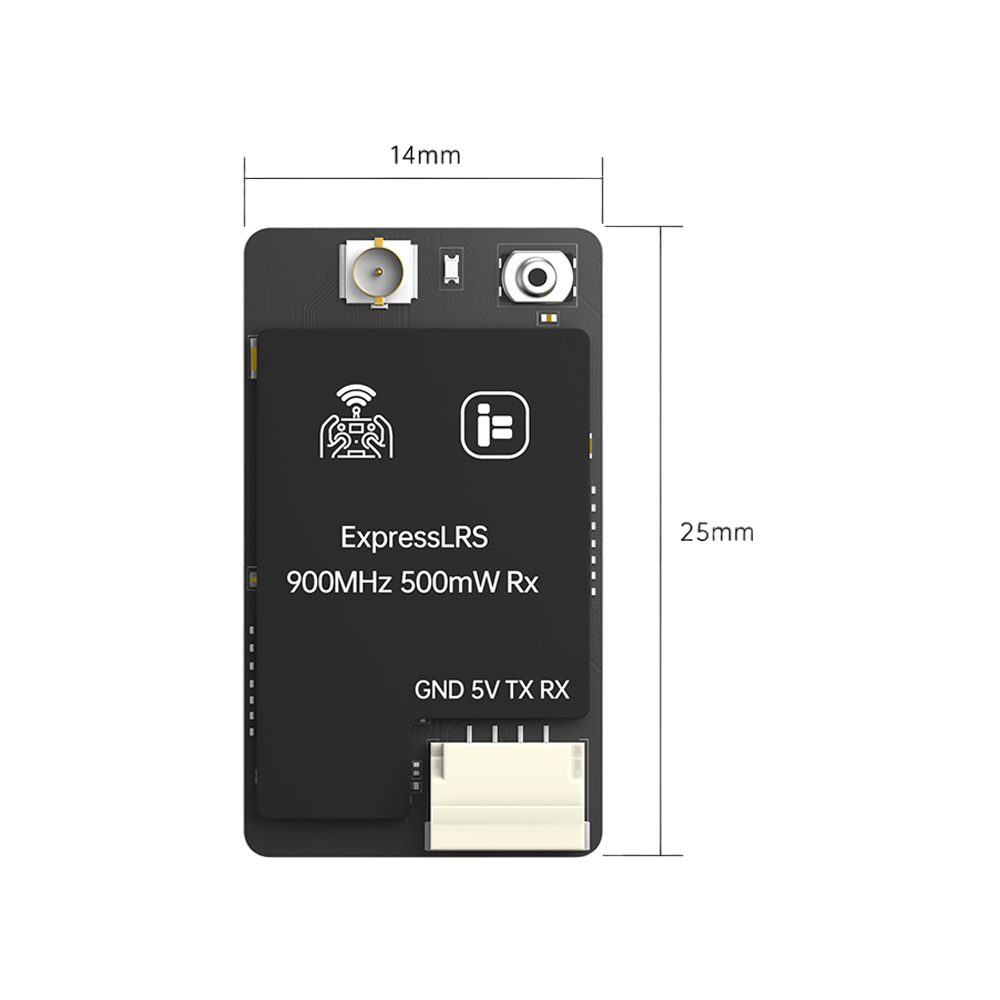 iFlight ExpressLRS ELRS 500mW Single Antenna 900MHz/2.4GHz 500mW RX Receiver for High - Performance FPV Parts-HPXGRC