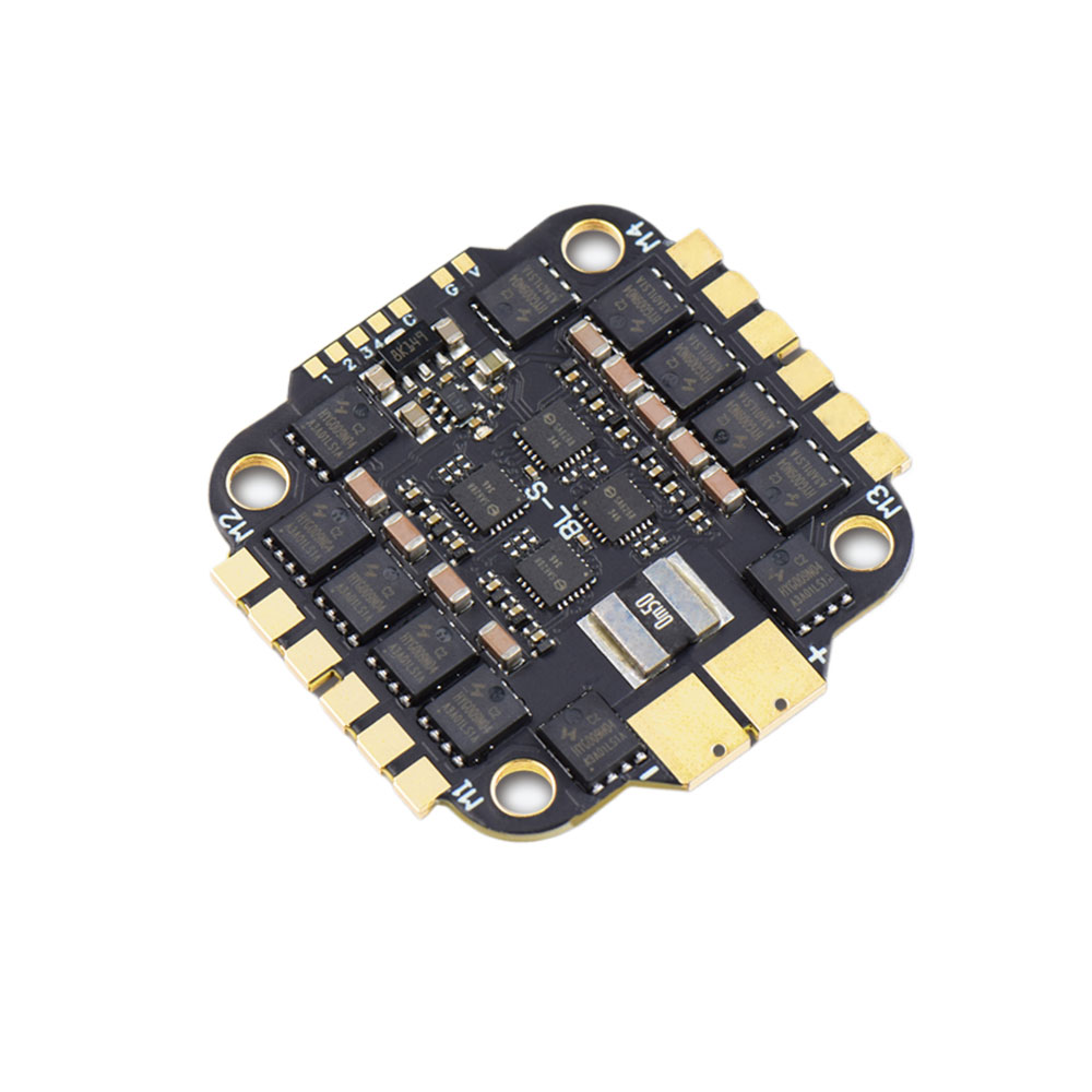 JHEMCU RuiBet 60A/65A 3-6S/65A 8S Dshot600 BLHELI_S 4in1 ESC Built-in Tvs Tube Pole Distance 30.5x30.5mm-HPXGRC