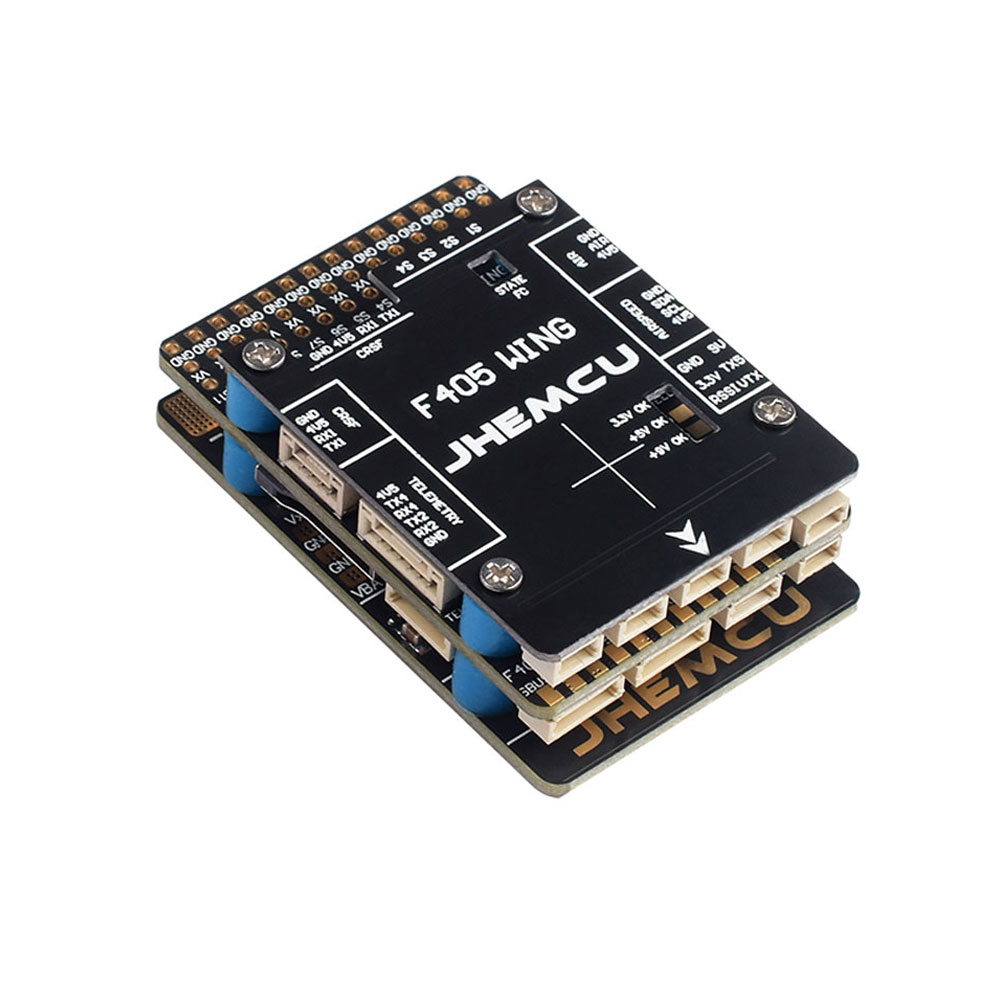 JHEMCU F405 Wing INAV Flight Controller Built-in Barometer Gyroscope OSD Blackbox BEC for RC Airplane Fixed-Wing-HPXGRC