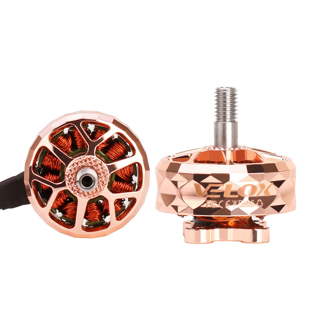 T-Motor VELOX VELOCE V2307 V2 1950KV 6S 2550KV 4S Brushless Motor W/4mmTitanium alloy shaft 