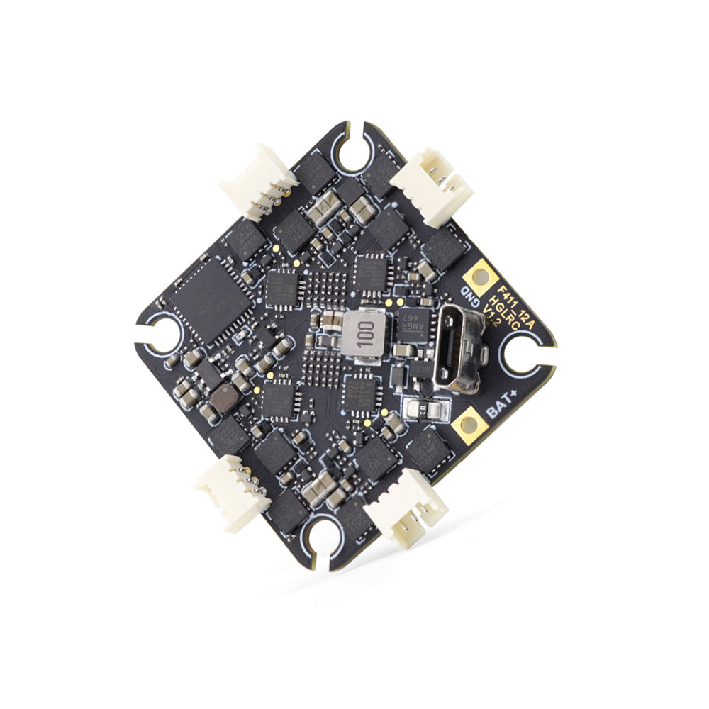 HGLRC SPECTER F411 12A AIO Flight Controller 12A 4in1 ESC 400mW UART ELRS 2.4G 2-4S 25.5X25.5mm 