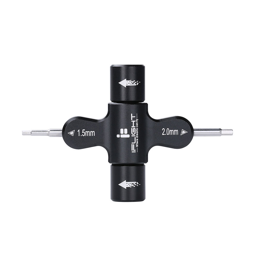 iFlight M3 M5 Quad Wrench Built in One Way Bearing Tool Nut Screw Wrench Quick Release Propeller Motor Tool for FPV Drone-HPXGRC