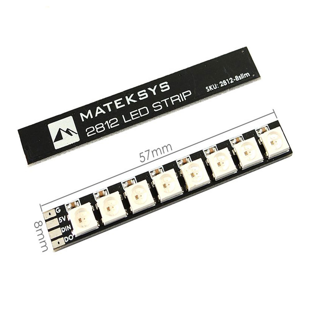 MATEKSYS Matek ARM Light LED 2812 LED STRIP SLIM MATEK 2812 led strip 57*8mm Board for FPV LED Drone ARM Light-HPXGRC