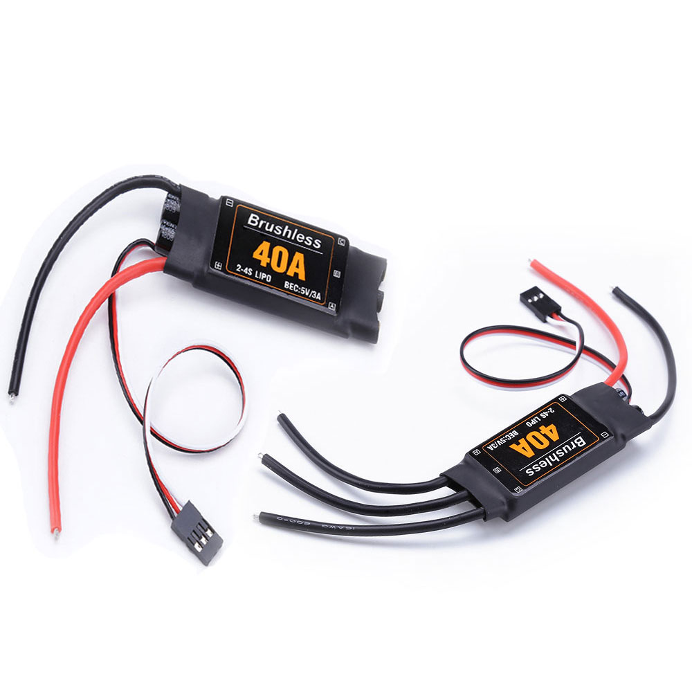 40A ESC 2-4S 5V/3A Brushless ESC Electronic Speed Controller For F450 S500 ZD550 RC Helicopter Quadcopter-HPXGRC