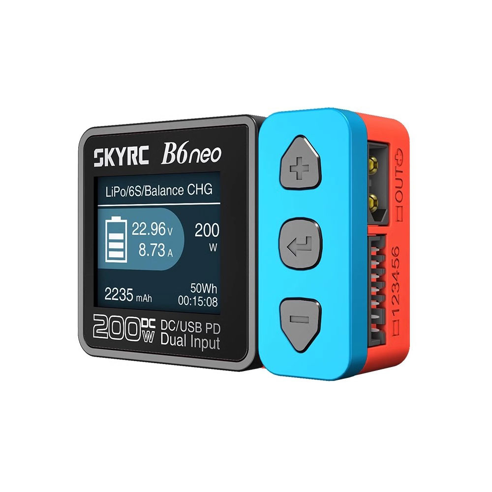 SKYRC B6neo Smart Charger LiPo Battery Balance Charger Discharger DC200W PD80W 
