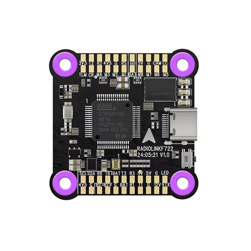 Radiolink F722 Racing Flight Controller Integrated OSD BEC Open-source Betaflight Multiple Image Transmission 3-6S-HPXGRC