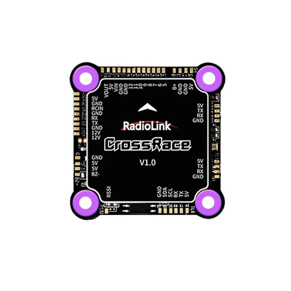 Radiolink CrossRace Flight Controller 12CH Output OSD Integrated, Compatible 4-in-1 ESC Plug-and-play and 2-8 Axis Multirotor-HPXGRC