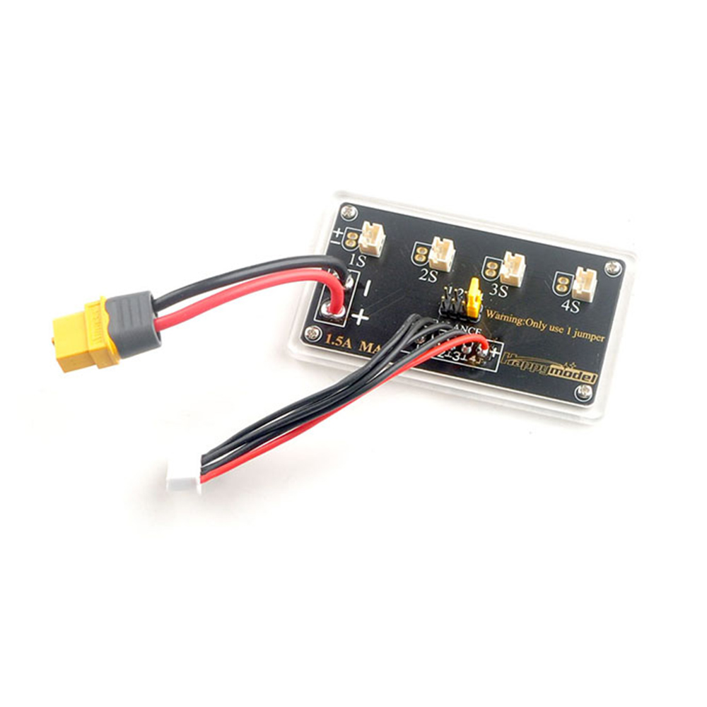 Happymodel 1S Series Lipos Balance Charging Board 2-4 Way 1.5A Max with XT60 Plug Connector For ISDT HOTA Charger-HPXGRC