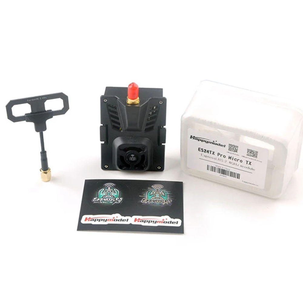 HappyModel ES24TX Pro 1000mW 2.4G ExpressLRS ELRS Micro TX Module with Cooling Fan RGB LED Module