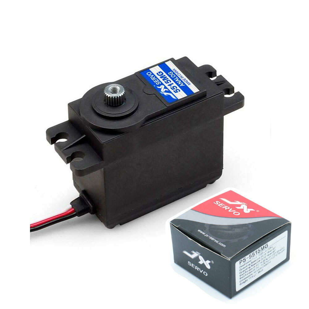 JX Servo PS-5515MG 15KG High Precision Steering Metal Gear Analog Standard Servo For 1:8/1:10 RC Car Airplane Parts-HPXGRC