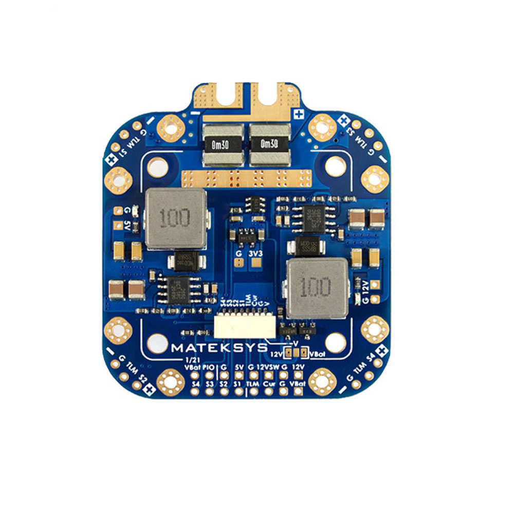 MATEKSYS  XCLASS PDB FCHUB-12S V2 Board 5V & 12V Output w/ Current Sensor 3-12S Lipo for RC Drone FPV Quadcopter Multicopter-HPXGRC