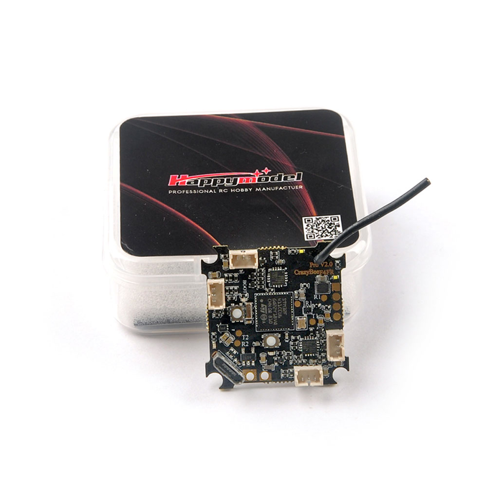 HappyModel Crazybee F4 Pro V2.0 Flight Controller with BLHELIS 5A ESC and SPI Receivers for FPV Tinywhoop, Cinewhoop Drones-HPXGRC