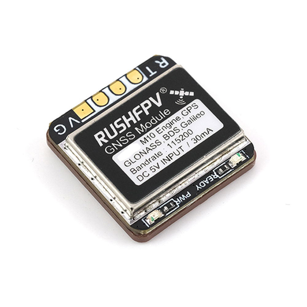 RUSHFPV GNSS MINI M10 UBX NMEA Dual Protocol GPS Module Built-in Ceramic Antenna