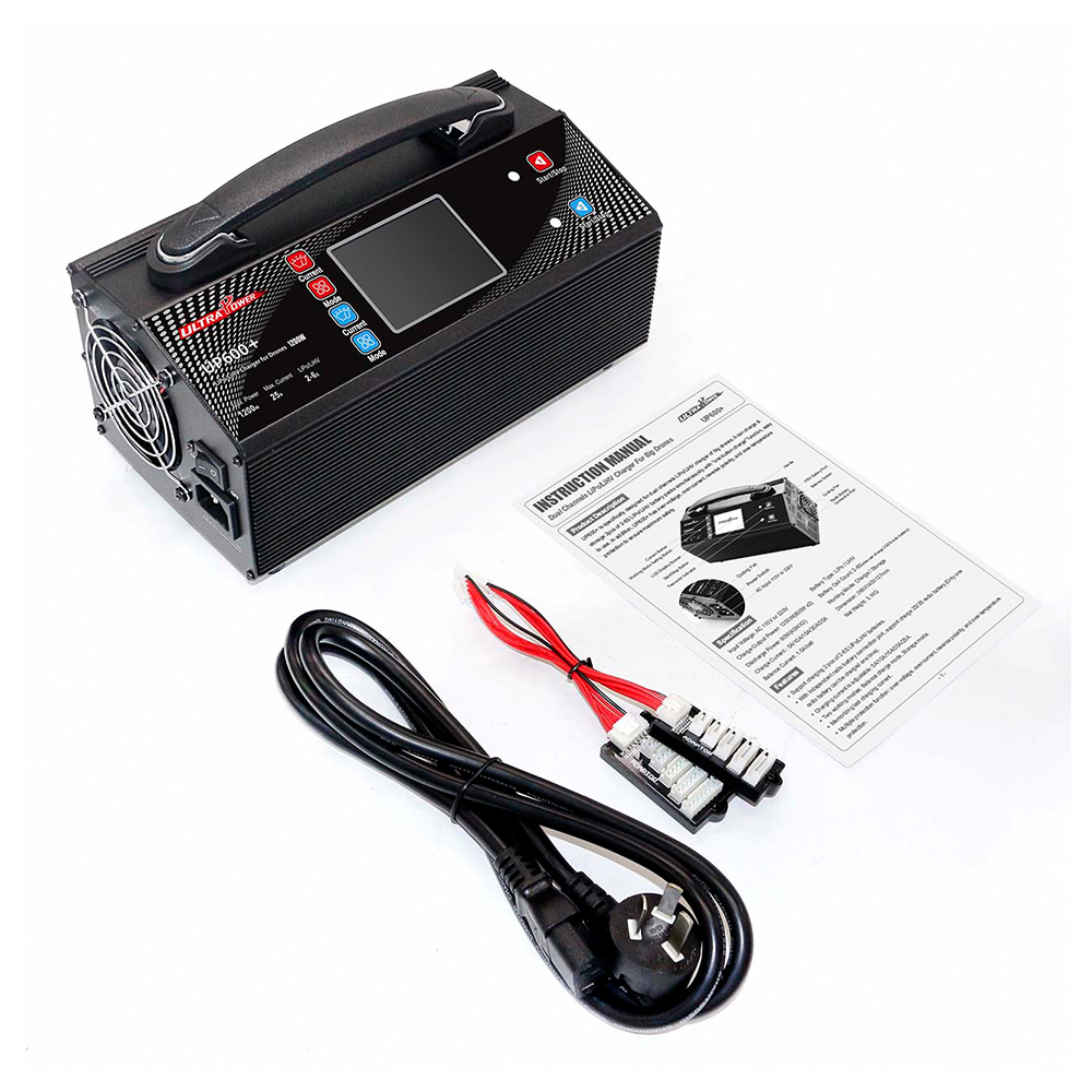 ULTRA POWER UP600+ Dual Channel 2x600W 25A 2-6S LiPo Balance Charger Using for Agriculture Mapping Surveying UAV Drone-HPXGRC