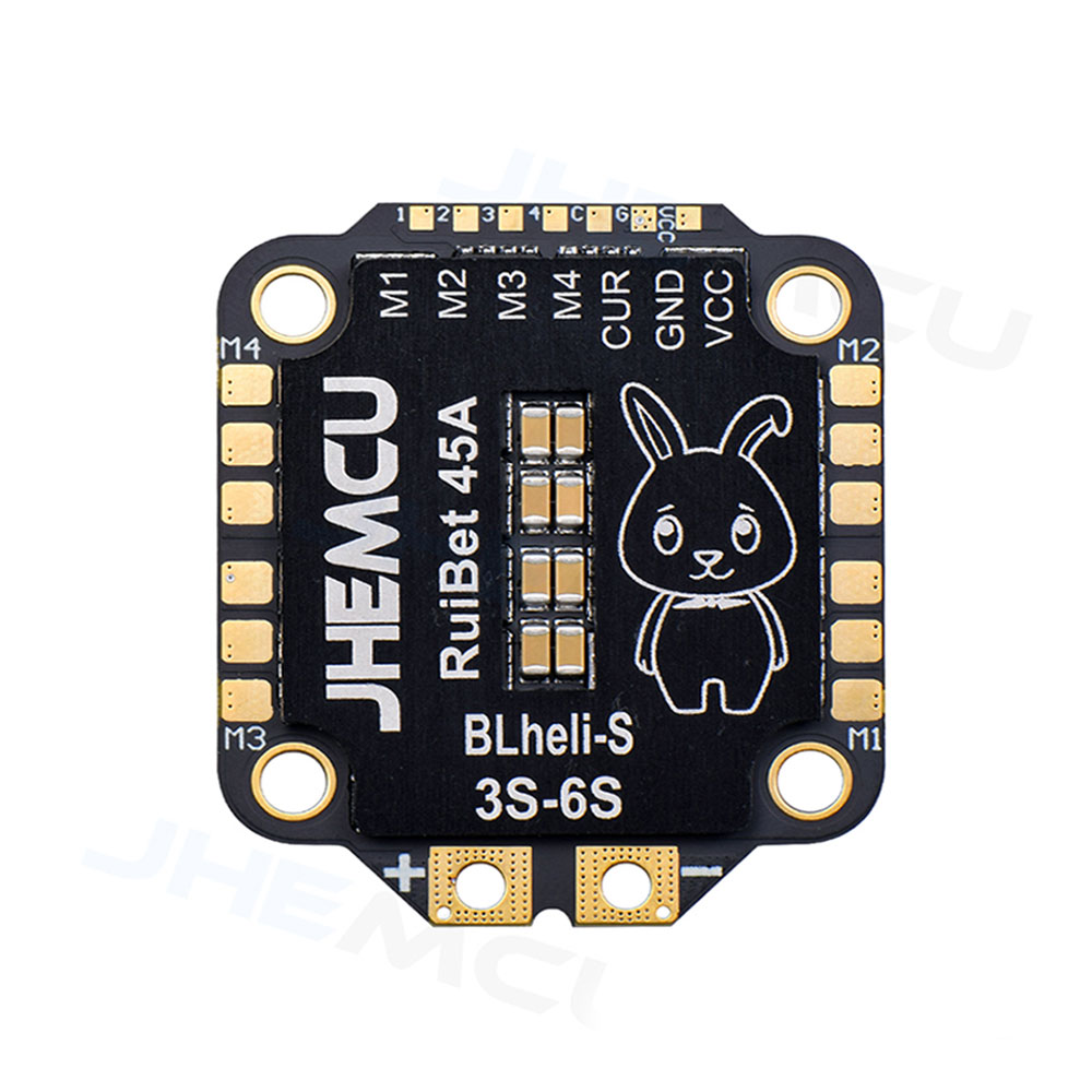 JHEMCU RuiBet 45A/55A ESC BLHELI_S Dshot600 4in1 Brushless ESC 3-6S 30.5X30.5 M4