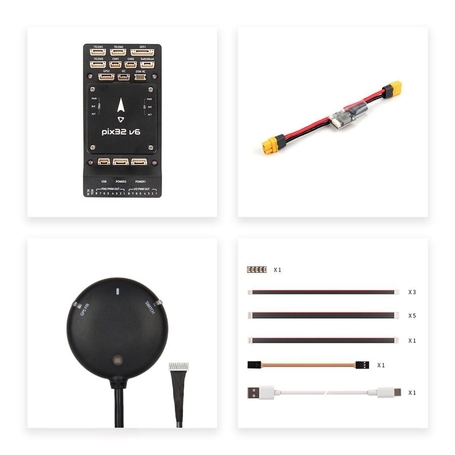 Holybro Pixhawk 6X Pro Autopilot H753 Flight Controller Module Standard Base PM02D For Industrial and Commercial Drone