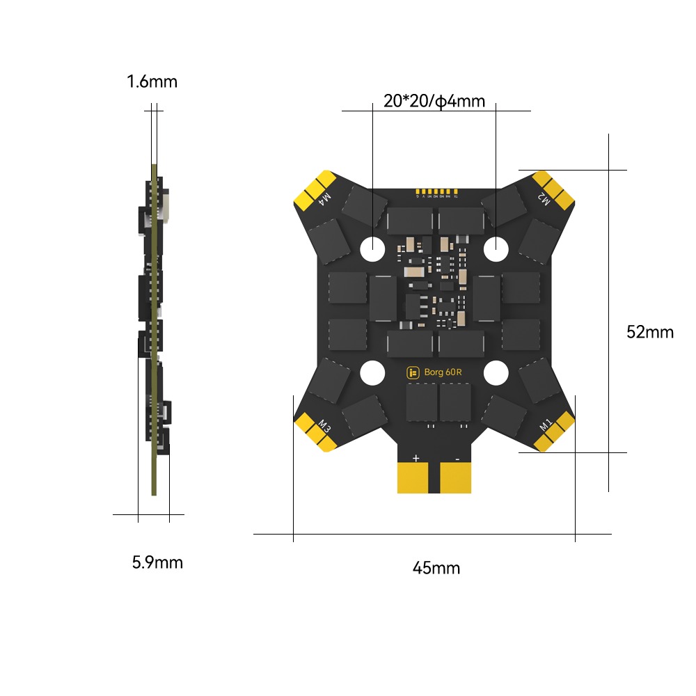 iFlight Borg 60R 3-8S 4-IN-1 ESC 