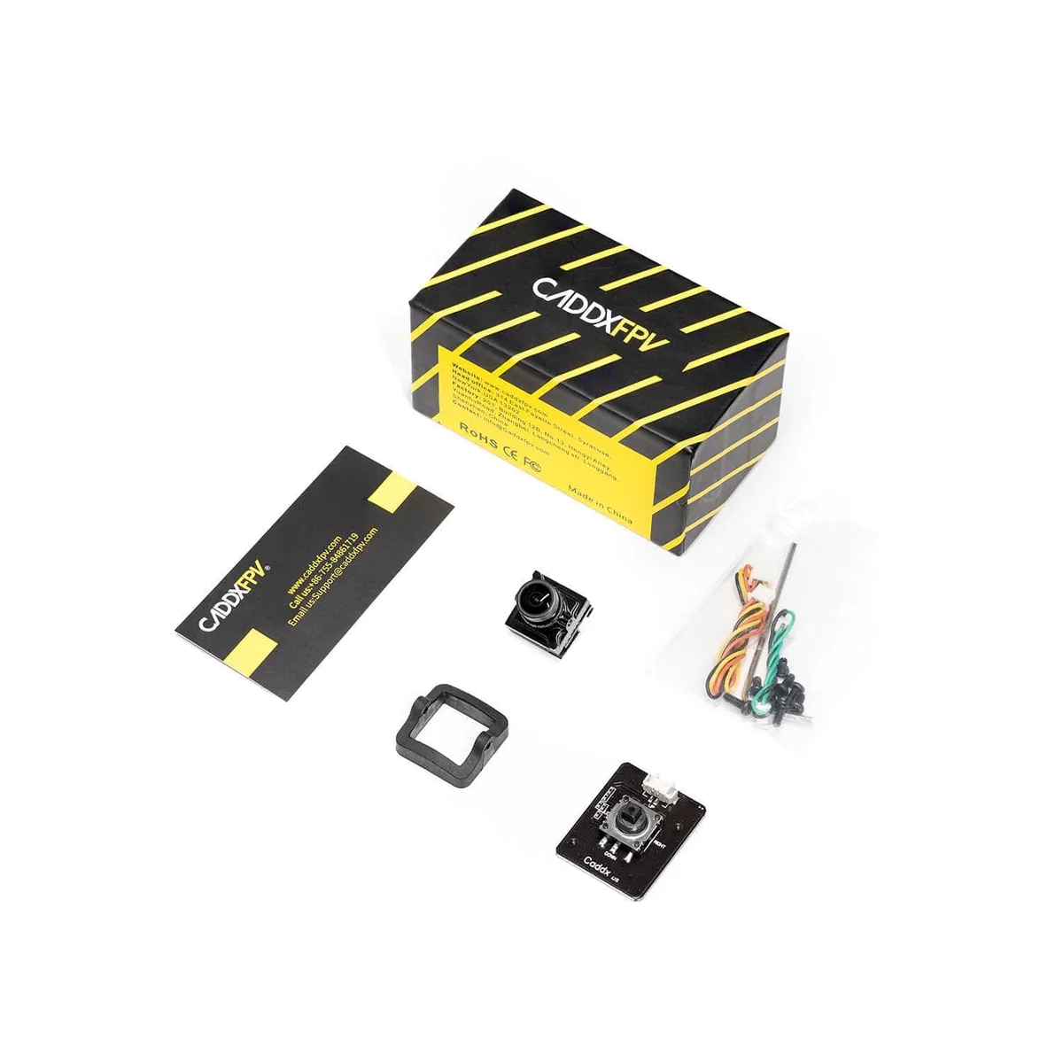 CADDXFPV Baby Ratel 2 FPV Analog Camera with 1/1.8Inch Starlight HDR Sensor 165° FOV 1200TVL Low Latency Day and Night for RC Drone-HPXGRC