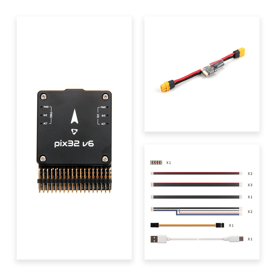 Holybro Pixhawk 6X Pro Autopilot H753 Flight Controller Module Standard Base PM02D For Industrial and Commercial Drone-HPXGRC