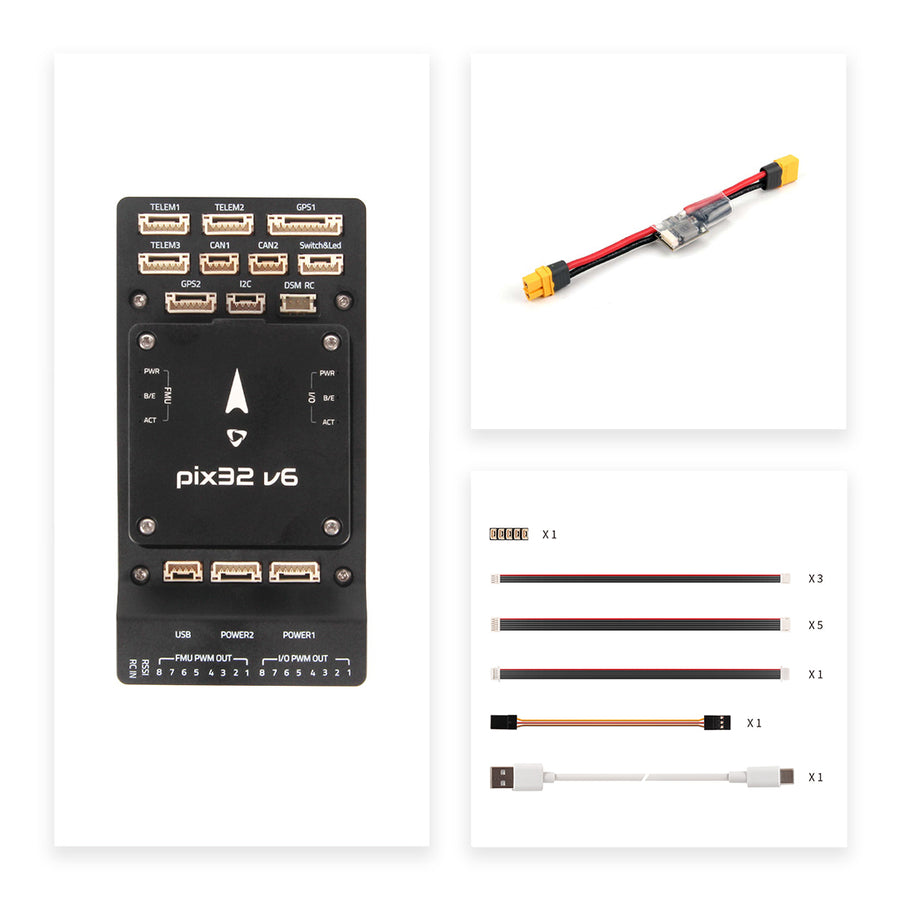 Holybro Pixhawk 6X Pro Autopilot H753 Flight Controller Module Standard Base PM02D For Industrial and Commercial Drone-HPXGRC