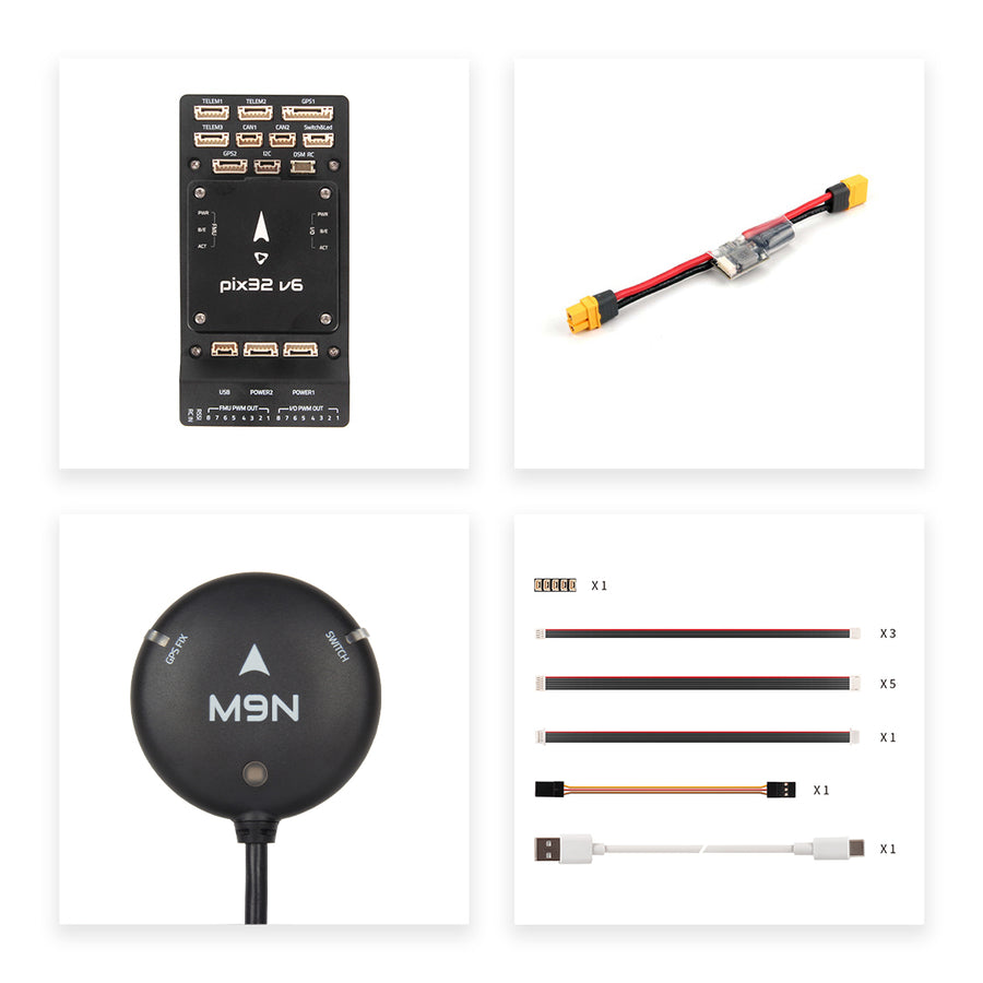 Holybro Pixhawk 6X Pro Autopilot H753 Flight Controller Module Standard Base PM02D For Industrial and Commercial Drone-HPXGRC