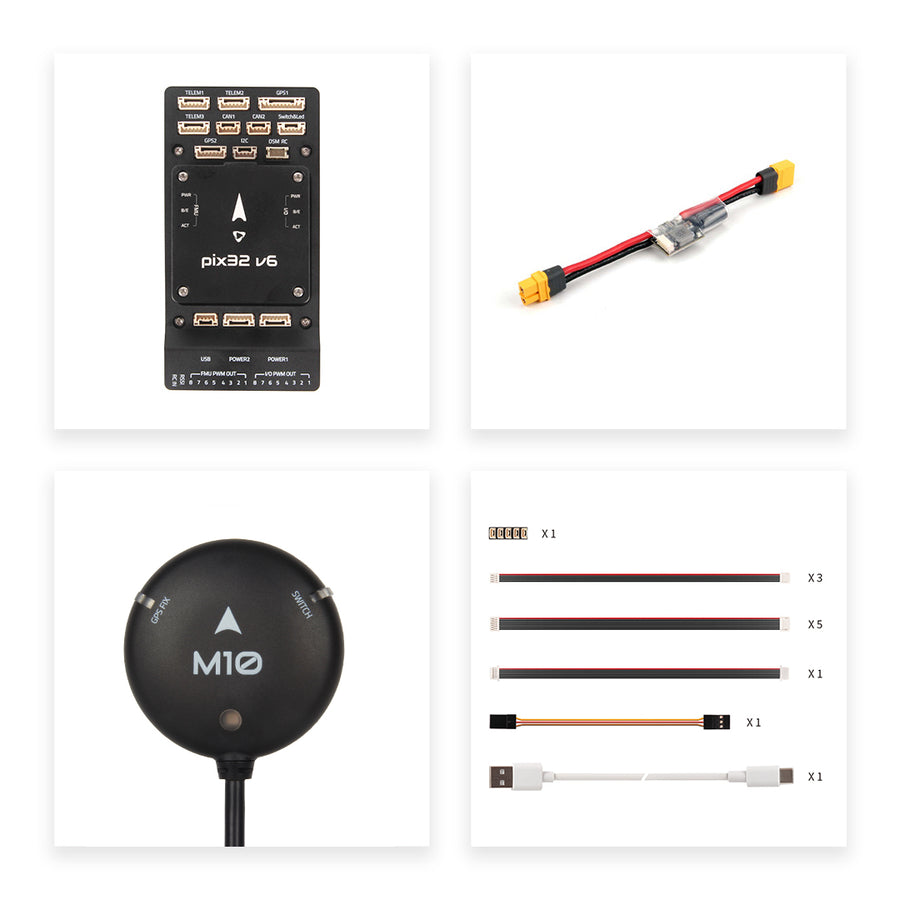 Holybro Pixhawk 6X Pro Autopilot H753 Flight Controller Module Standard Base PM02D For Industrial and Commercial Drone-HPXGRC