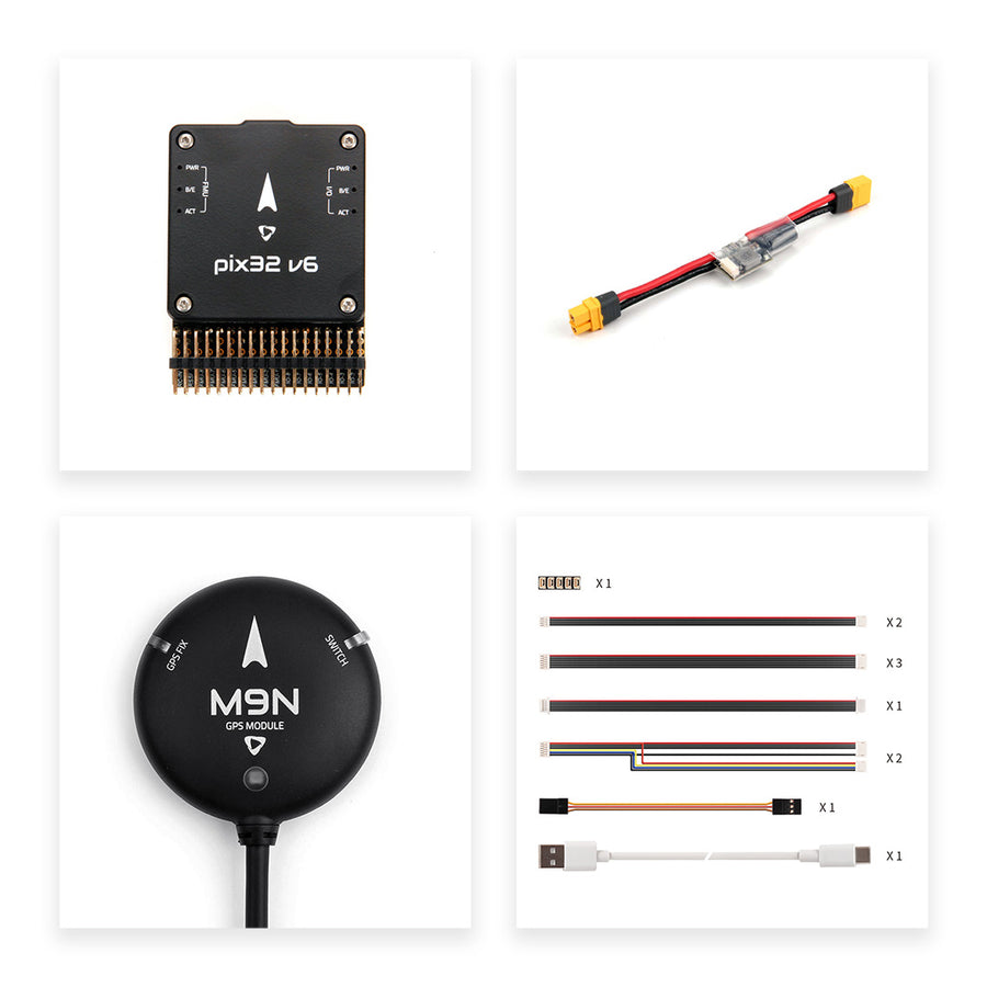 Holybro Pixhawk 6X Pro Autopilot H753 Flight Controller Module Standard Base PM02D For Industrial and Commercial Drone-HPXGRC