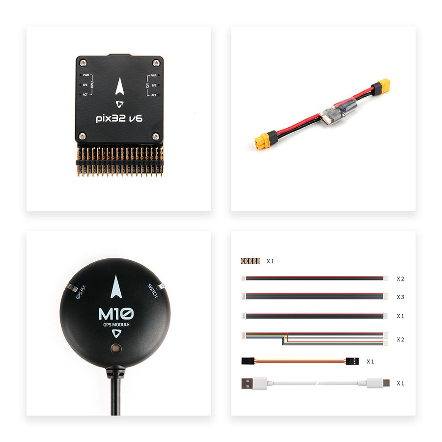 Holybro Pixhawk 6X Pro Autopilot H753 Flight Controller Module Standard Base PM02D For Industrial and Commercial Drone-HPXGRC