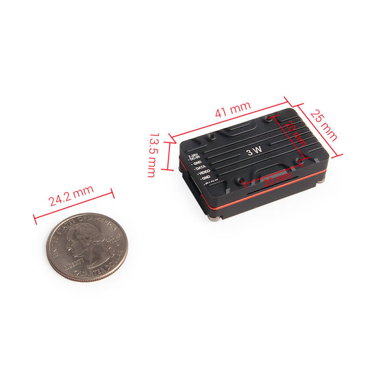 Holybro Atlatl HV 5.8G 3W VTX With 5 Bands 37 Transmission Channel Switchable PIT, 25mW, 3000mW for FPV Long Range-HPXGRC