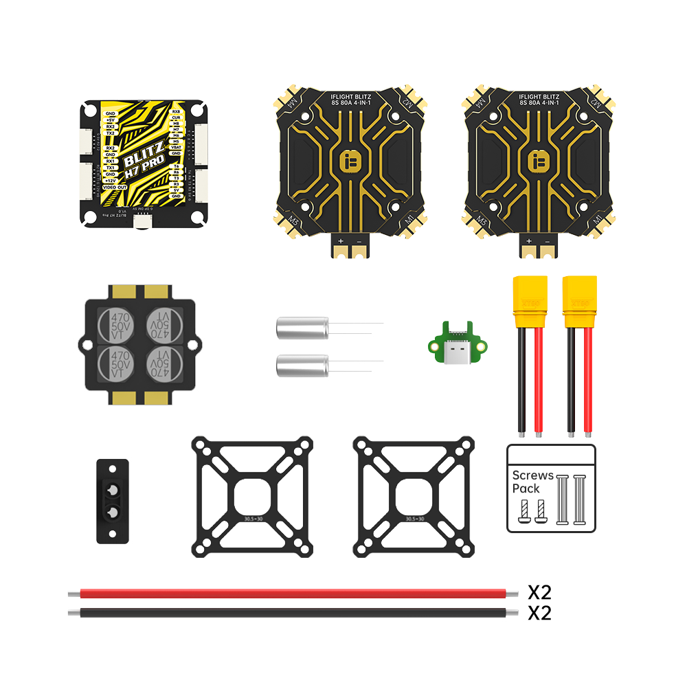 iFlight BLITZ H7 Pro Combo Set (E80 Pro 4-IN-1 ESC)