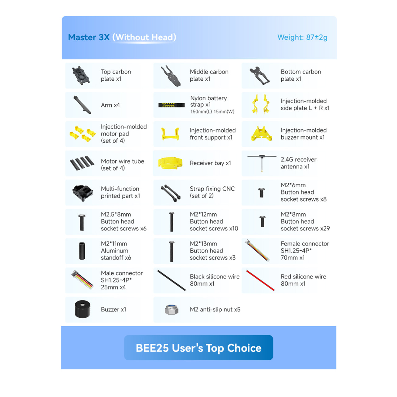 SpeedyBee Master3X Modular Frame 3-3.6 Inch FPV Racing Drone Freestyle Frame