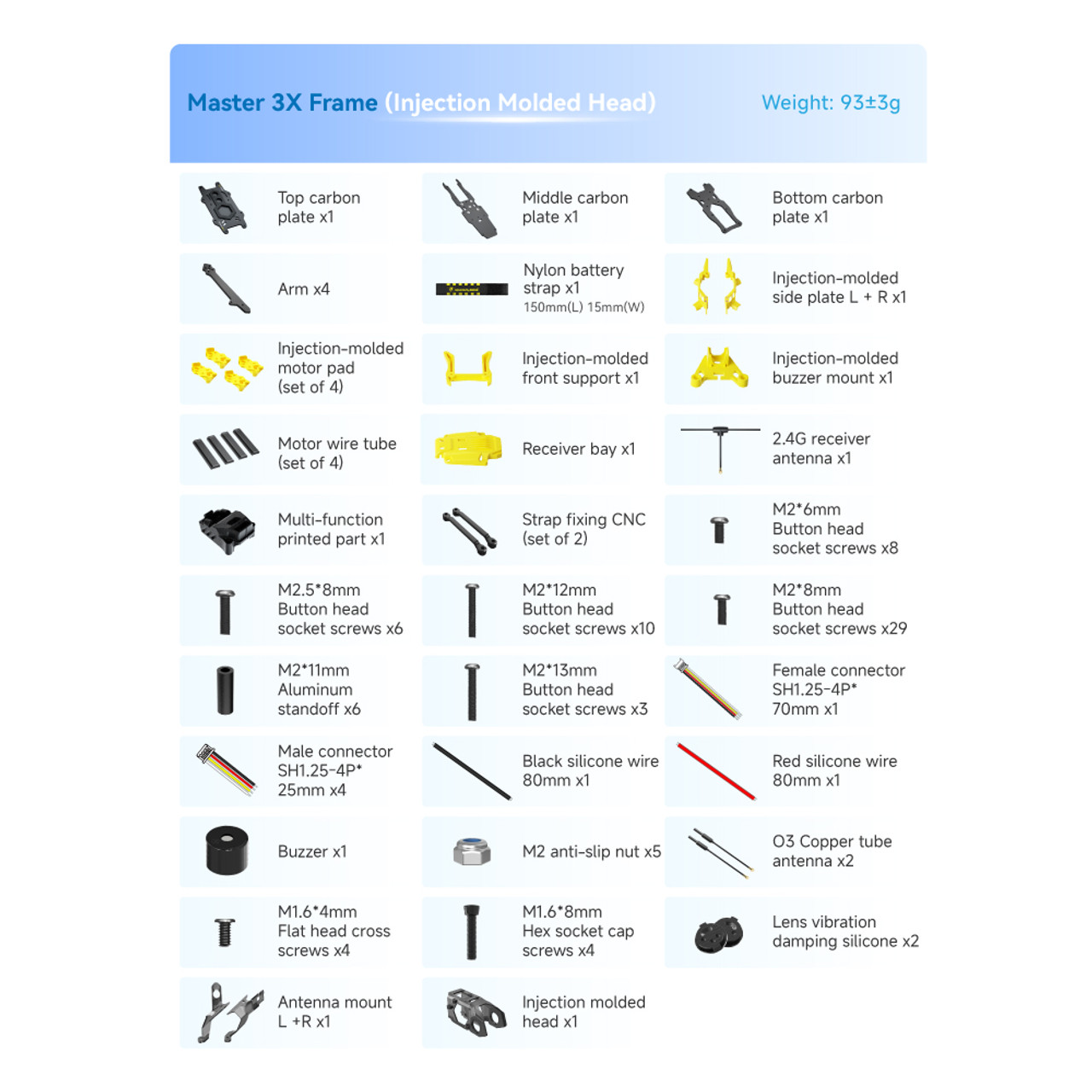 SpeedyBee Master3X Modular Frame 3-3.6 Inch FPV Racing Drone Freestyle Frame