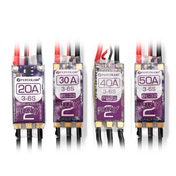 FLYCOLOR Francy 2 BLHeli_32 3-6S 20A/30A/40A/50A ESC