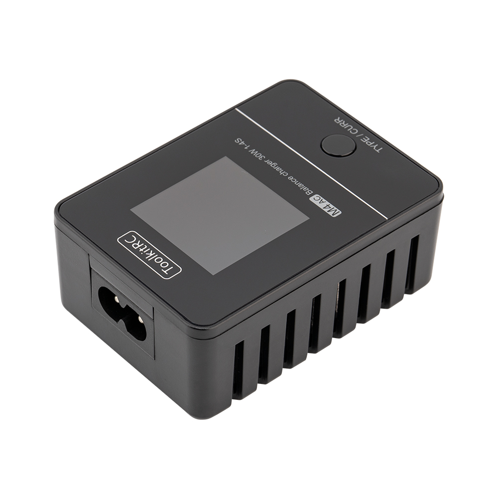ToolkitRC M4AC 30W LiPO LiFE LiHV Compact AC Charger 1-4S  XT60 Interface 