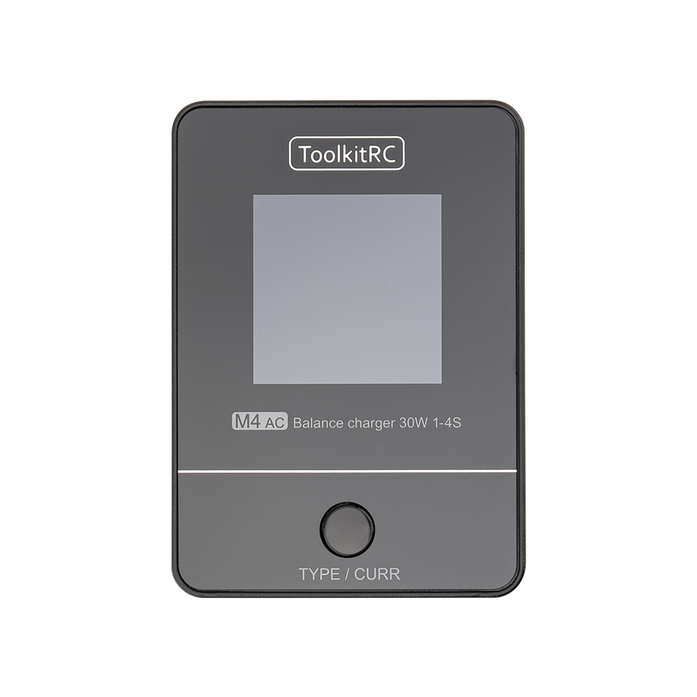 ToolkitRC M4AC 30W LiPO LiFE LiHV Compact AC Charger 1-4S  XT60 Interface 