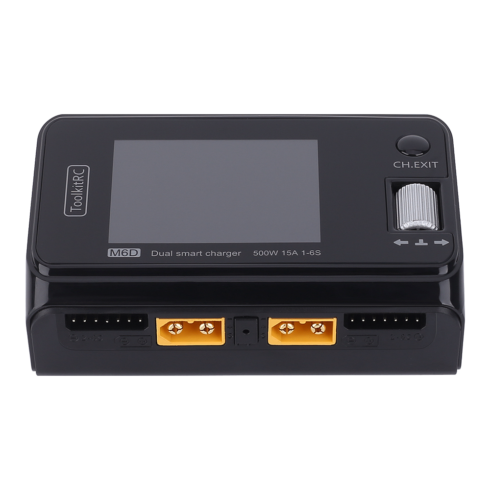 ToolkitRC M6D 500W 15A DC Dual Channel MINI Smart Charger Discharger 