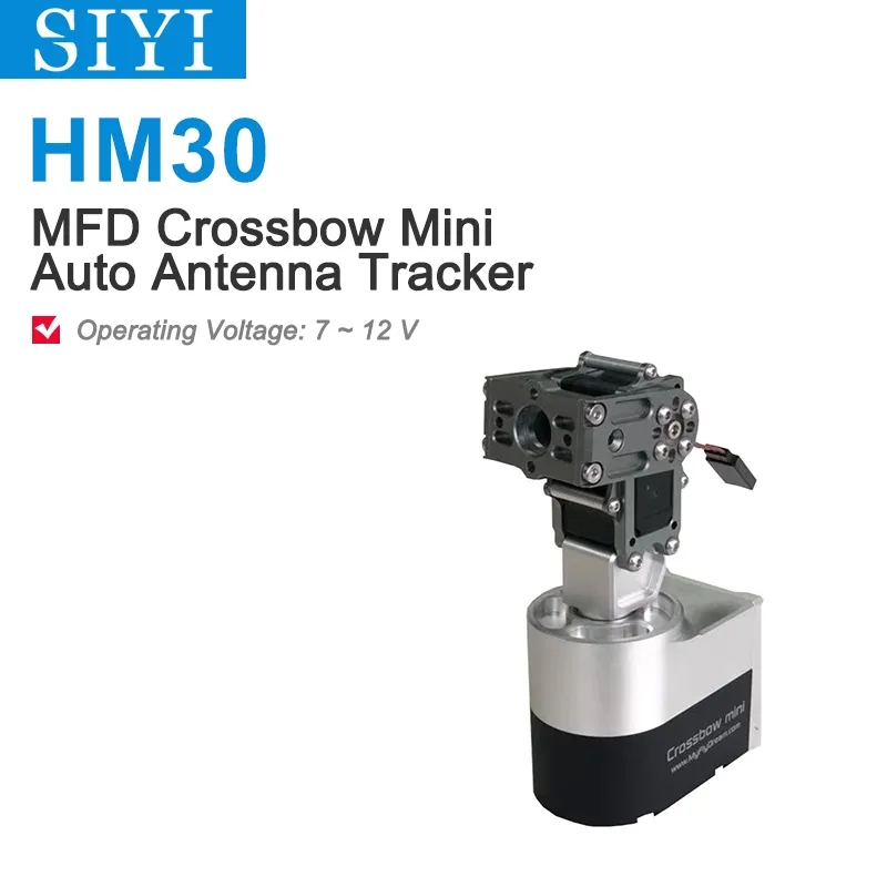 SIYI MFD Mini Crossbow AAT Auto Antenna Tracker Compatible with HM30 Ground Unit for RC Fixed Wing and Multicopter Drones-HPXGRC