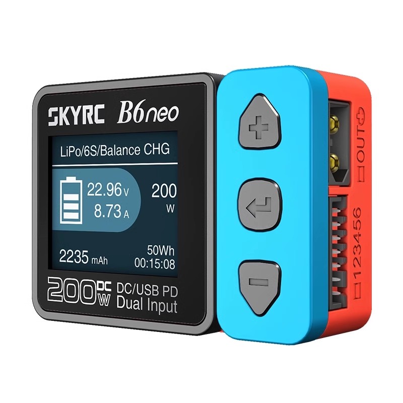SKYRC B6neo Smart Charger LiPo Battery Balance Charger Discharger DC200W PD80W 