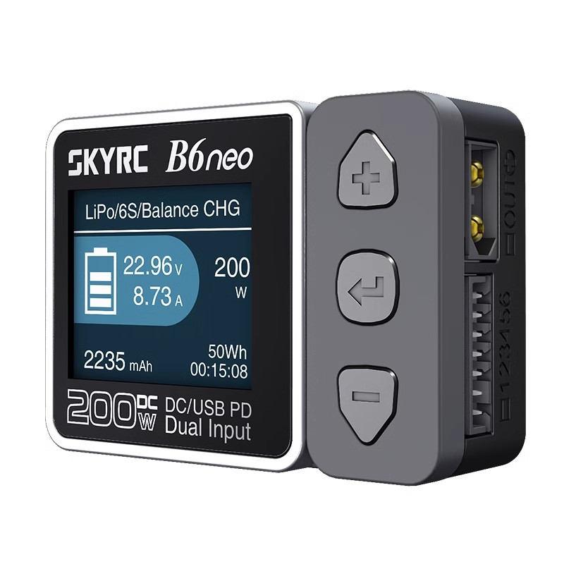SKYRC B6neo Smart Charger LiPo Battery Balance Charger Discharger DC200W PD80W 