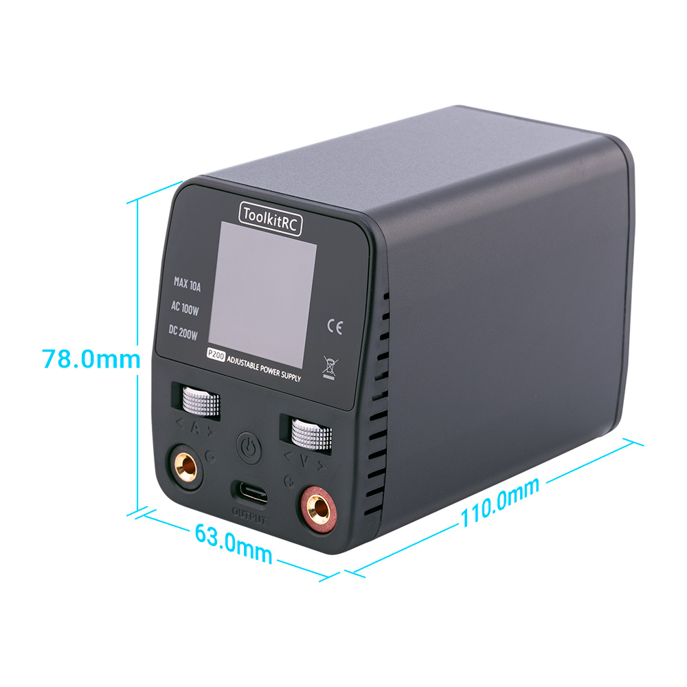 ToolkitRC P200 V2 Mini Desktop Power Supply