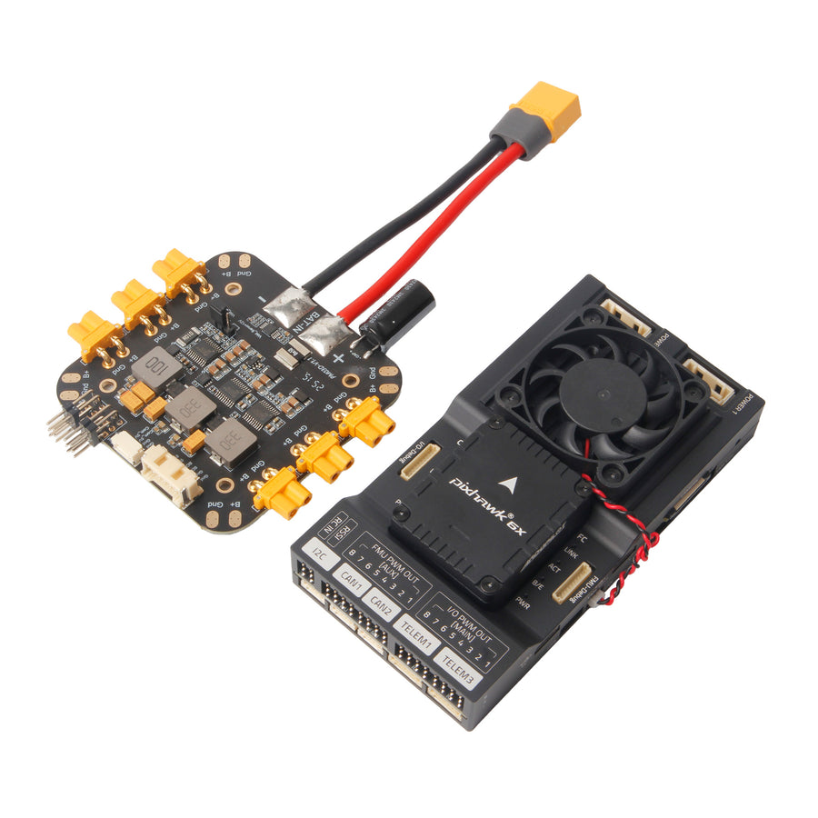 Holybro Pixhawk RPi CM4 Baseboard with Pixhawk 6X Flight Controller Module PM03D Power Module 