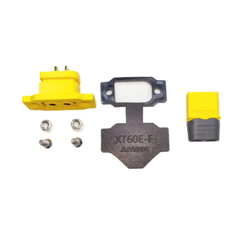 Amass XT60BE-F & XT60H Gold-Plated Connectors (30A High-Current Safety-Type Male & Female Connectors)