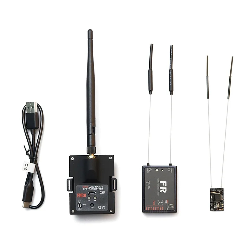  SIYI FM30 Long Range Radio Module Transmitter Datalink Telemetry Bluetooth Mini Receiver OpenTX ExpressLRS 2.4G 30KM RC Plane-HPXGRC