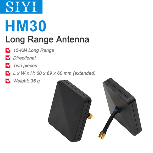 SIYI MK15 MK32 Long Range Antenna 14dB Directional Patch Antenna with SMA Connector Compatible with MK15 MK32 Remote Controller and Antenna Trackers-HPXGRC
