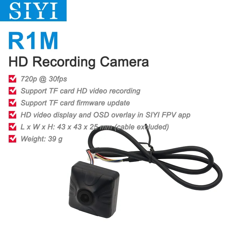 SIYI R1M Recording FPV Camera 1080 30fps Ethernet Port IP Camera Compatible with HM30 MK15 MK15E Air Unit-HPXGRC